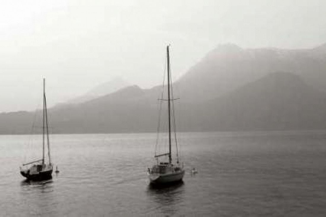 Lake Como Sailboats I Canvas Art - Rita Crane (24 x 36)