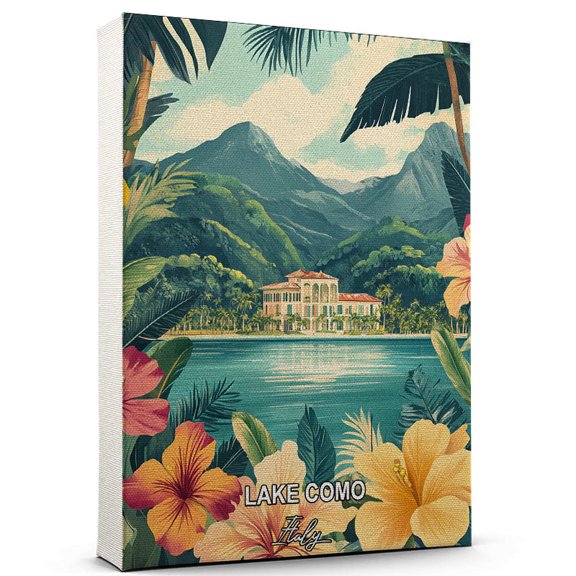Lake Como Travel Global Destination Canvas  Italy Canvas  Celebrate Your Favorite Destination  A Sophisticated Touch to Any Room