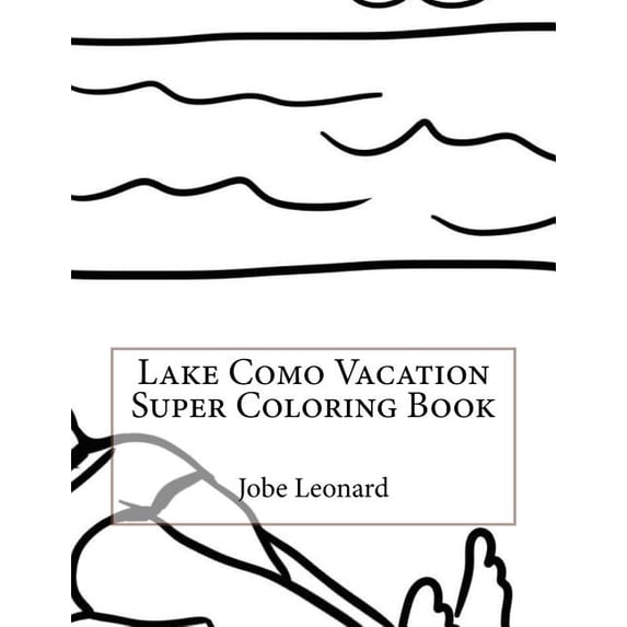 Lake Como Vacation Super Coloring Book