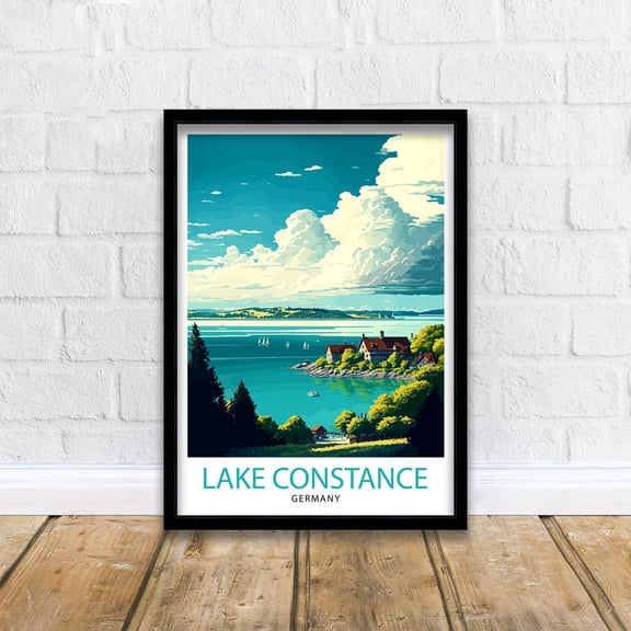 Lake Constance Germany Travel Art Print