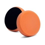 Lake Country 3.5" Orange Smooth DA Foam Pad 2 pack - Light Cutting and Polishing