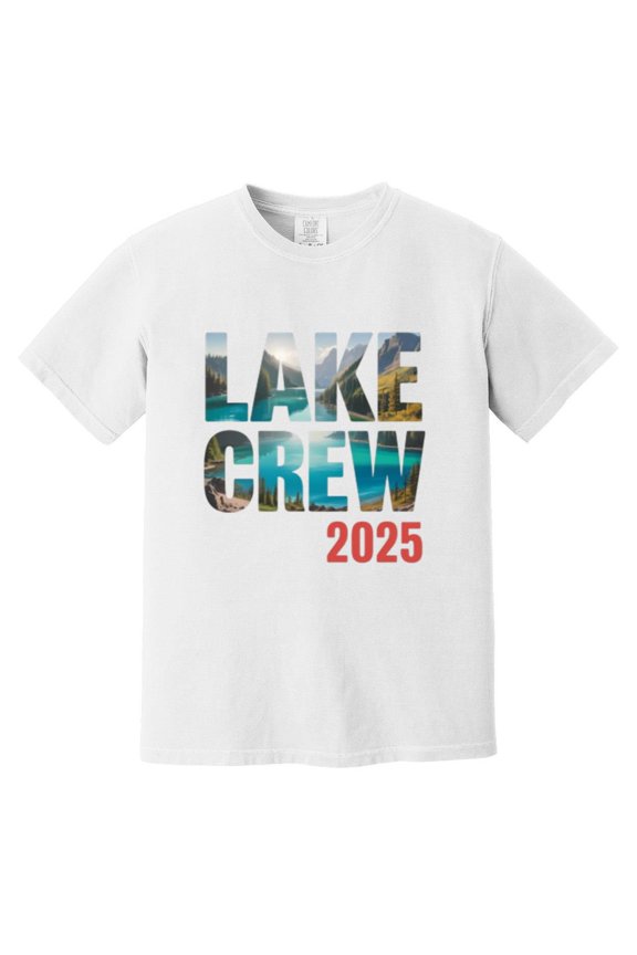 Lake Crew 2025 Family Trip Pontoon Boat Life Reunion Holiday Summer Fun Comfort Color T-Shirt, Unisex, up to size 4XL