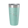 thumbnail image 1 of Lake Dardanelle Map Tumbler Travel Mug Insulated Laser Engraved Coffee Cup Arkansas 20 oz Teal, 1 of 1