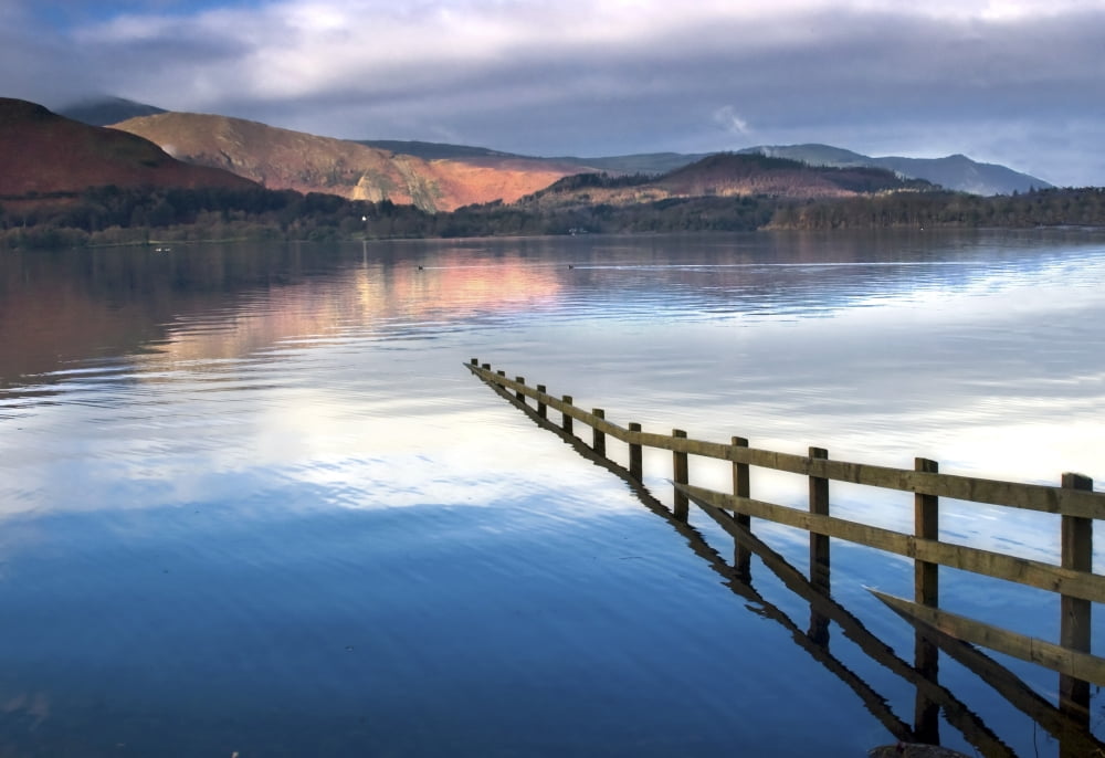 Lake Derwent Cumbria England Canvas Art - John Short Design Pics (17 x 11)