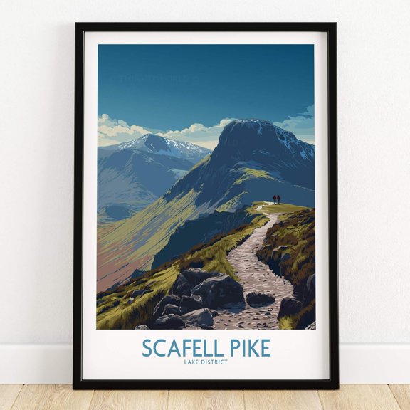 Lake District Wall Art Scafell Pike Mountain Canvas Print