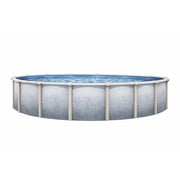 Lake Effect Pools 12 x 48" Round Bermuda Galvanized Painted Steel Above Ground Swimming Pool