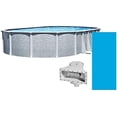 thumbnail image 1 of Lake Effect Pools 18' x 33' x 52" Height Oval Lifestyle Above Ground Swimming Pool with 25 Gauge Solid Blue Liner, 1 of 7