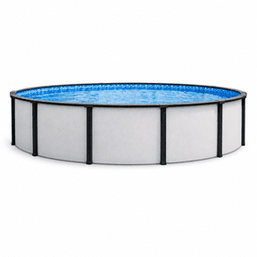 Lake Effect Pools 18' x 52" Fiji Round Resin Protected Steel Walled Above Ground Swimming Pool