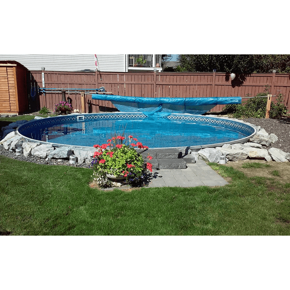 Lake Effect Pools 21' x 52" Round Dominica Semi Inground Swimming Pool