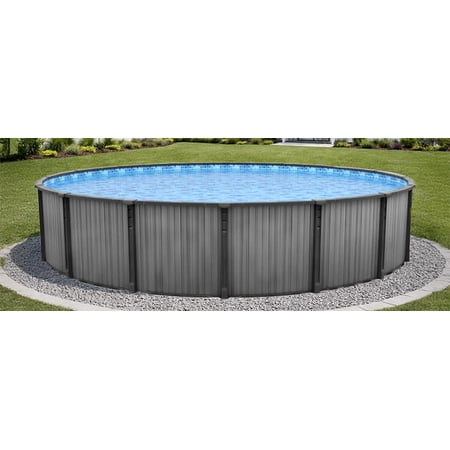 Lake Effect Pools Bora Bora 12' x 52" Round Resin Protected Above Ground Swimming Pool