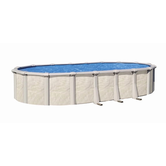 Lake Effect Pools Forever 15' x 30' Oval x 54" Resin Protected Steel Wall Above Ground Swimming Pool