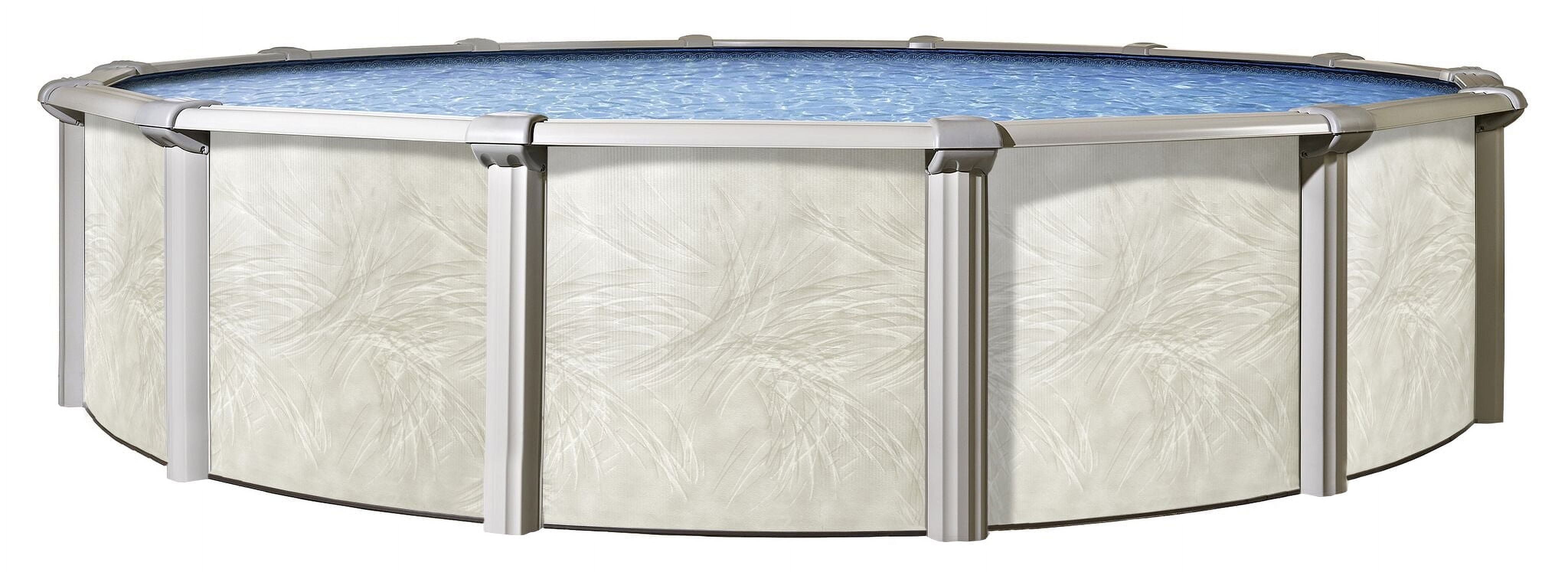 Lake Effect Pools Forever 27' Round x 54" Resin Protected Steel Wall Above Ground Swimming Pool