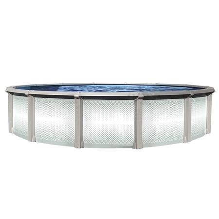 Lake Effect Pools Grand Cayman 15' x 52" Round Resin Protected Above Ground Swimming Pool