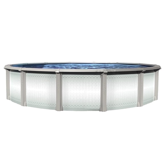 Lake Effect Pools Grand Cayman 15' x 52" Round Resin Protected Above Ground Swimming Pool