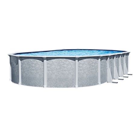 Lake Effect Pools Lifestyle 12' x 24' Oval x 54" Resin Protected Steel Above Ground Swimming Pool