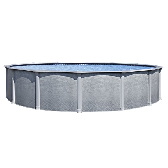 Lake Effect Pools Lifestyle 21' Round 54" Resin Protected Steel Wall Above Ground Swimming Pool