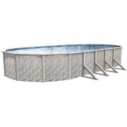 Lake Effect Pools Meadows Reprieve 15 x 30 x 52 حمام سباحة بيضاوي محمي بالراتنج فوق الأرض