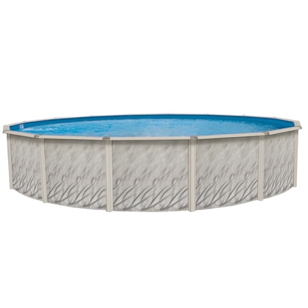 Lake Effect Pools Meadows Reprieve 18' x 52" Round Resin Protected Steel Above Ground Swimming Pool