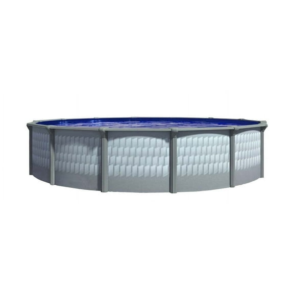 Lake Effect Pools Testudo 15' Round x 52" Resin Protected Steel Above Ground Swimming Pool