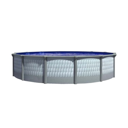 Lake Effect Pools Testudo 24' Round x 52" Resin Protected Steel Above Ground Swimming Pool
