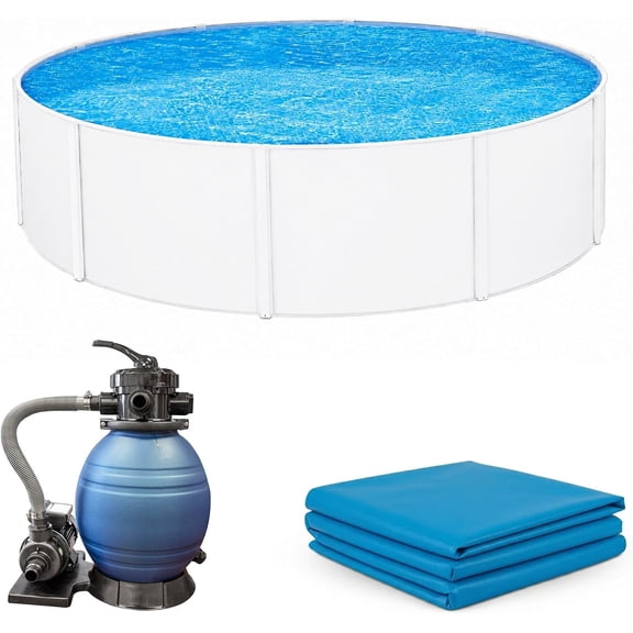 Lake Effect Pools Triton 12 x 48 Above Ground Swimming Pool Complete Kit