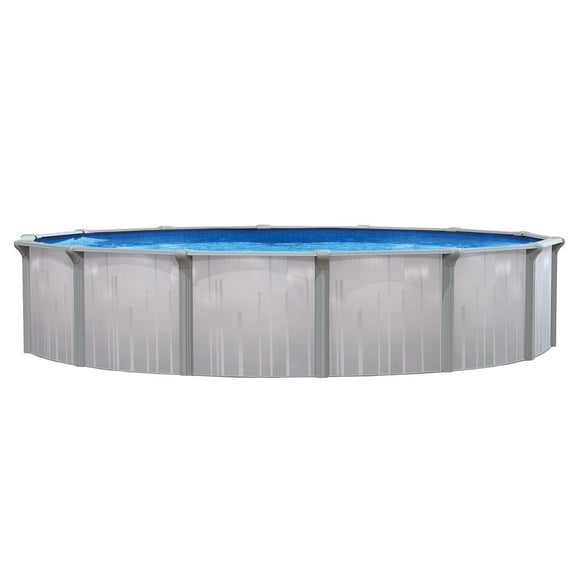 Lake Effect Tortuga Round Resin Coated Steel Above Ground Swimming Pool, 15' x 52"