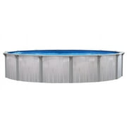 Lake Effect Tortuga Round Resin Coated Steel Above Ground Swimming Pool, 21' x 52"