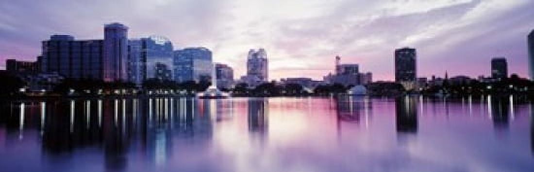 Lake Eola In Orlando Orlando Florida USA Canvas Art - Panoramic Images (18 x 6)