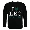 thumbnail image 1 of Lake Erie College I Love Crewneck T-Shirt, Black - Medium, 1 of 1