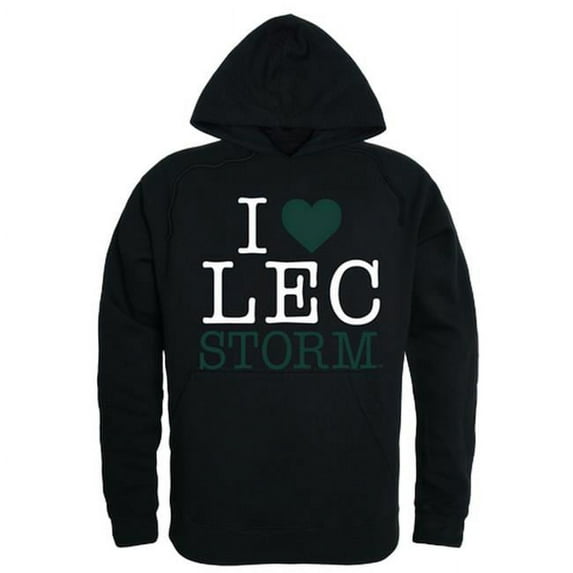 Lake Erie College I Love Hoodie, Black - Medium