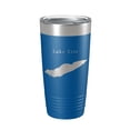 thumbnail image 1 of Lake Erie Map Tumbler Travel Mug Insulated Laser Engraved Coffee Cup Michigan Ohio Pennsylvania New York 20 oz Royal Blue, 1 of 1