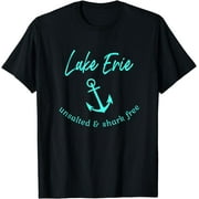 Lake Erie Ohio Unsalted Shark Free Boating Boat Fishing T-Shirt