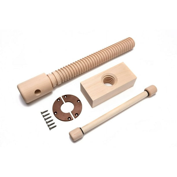 Lake Erie Tool Works Solid Maple Premium Wood Vise Screw Kit