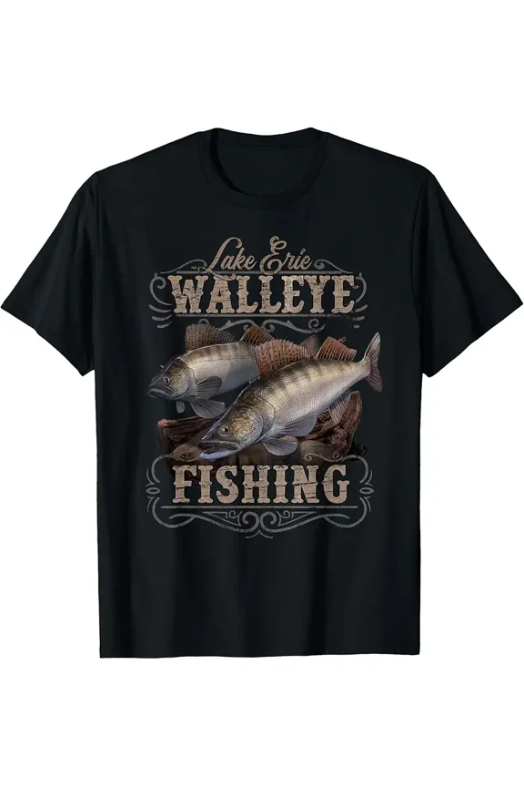 Lake Erie Walleye Fishing Fisherman T-Shirt