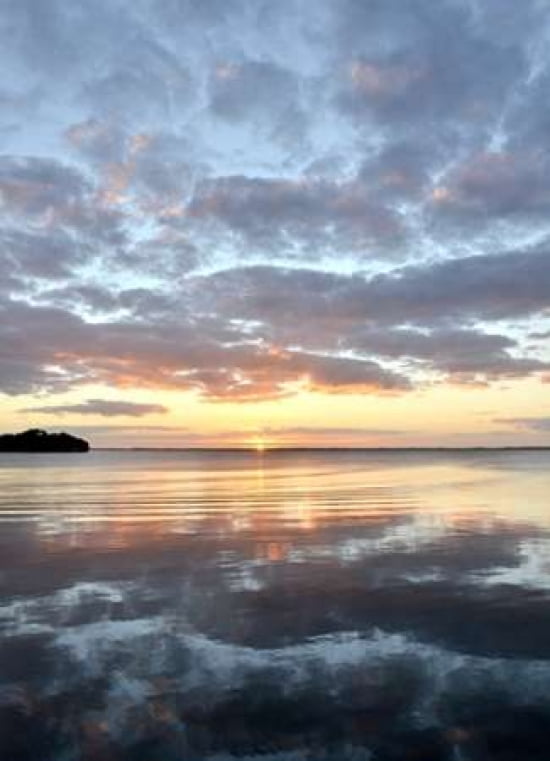 Lake Eustis Sunset Canvas Art - Bruce Nawrocke (18 x 24)