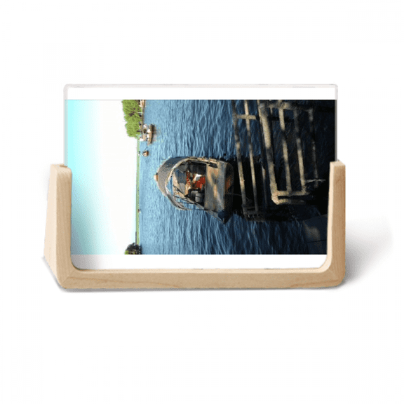 Lake Fishing Boat Photography Photo Wooden Photo Frame Tabletop Display