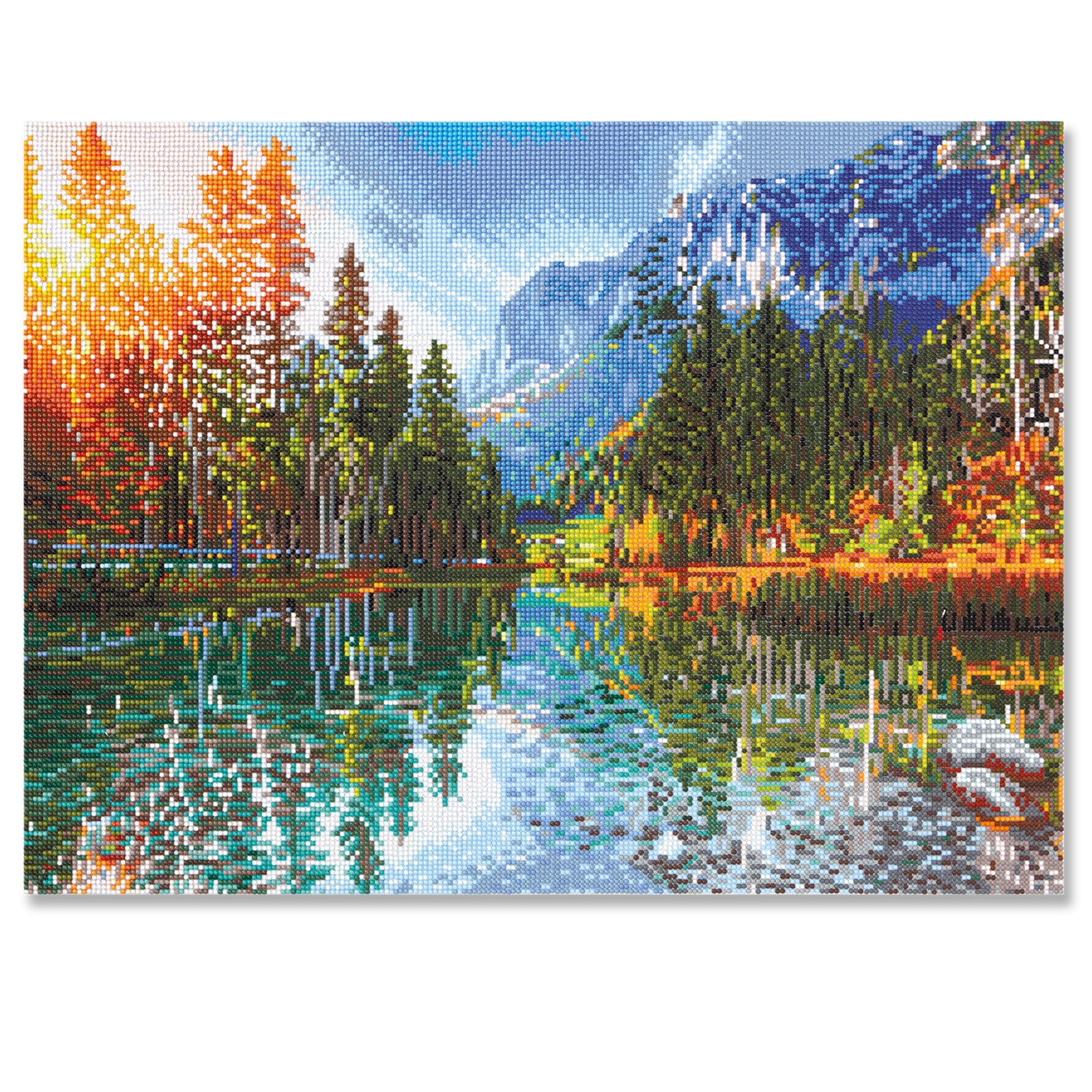 Lake Forest Diamond Art Kit by Make Market - Full Drill with Gems & Tools - 18" x 24" Canvas - 6 Pack
