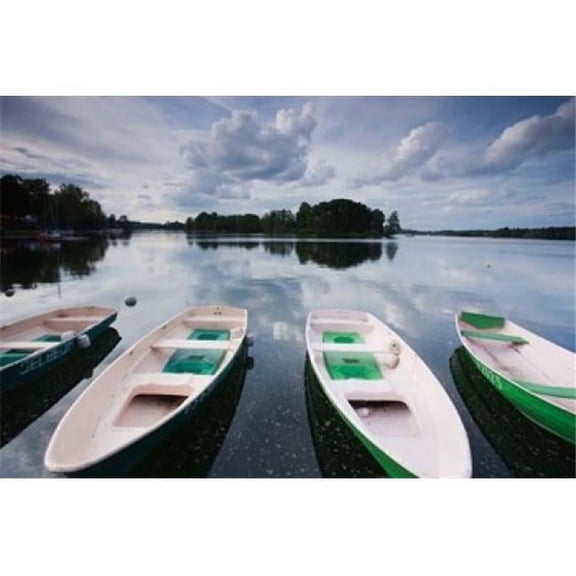 Lake Galve Trakai Historical National Park Lithuania I Poster Print by Walter Bibikow - 35 x 23 in.