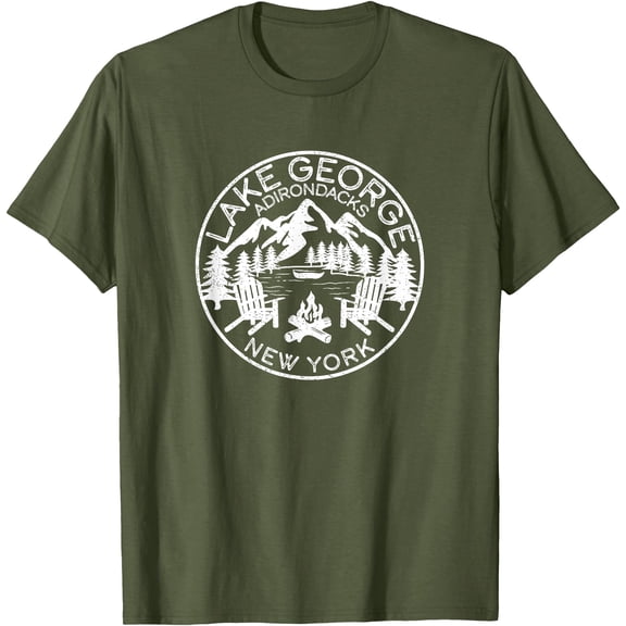 Lake George Adirondacks New York Distressed T-Shirt, Unisex T-Shirt
