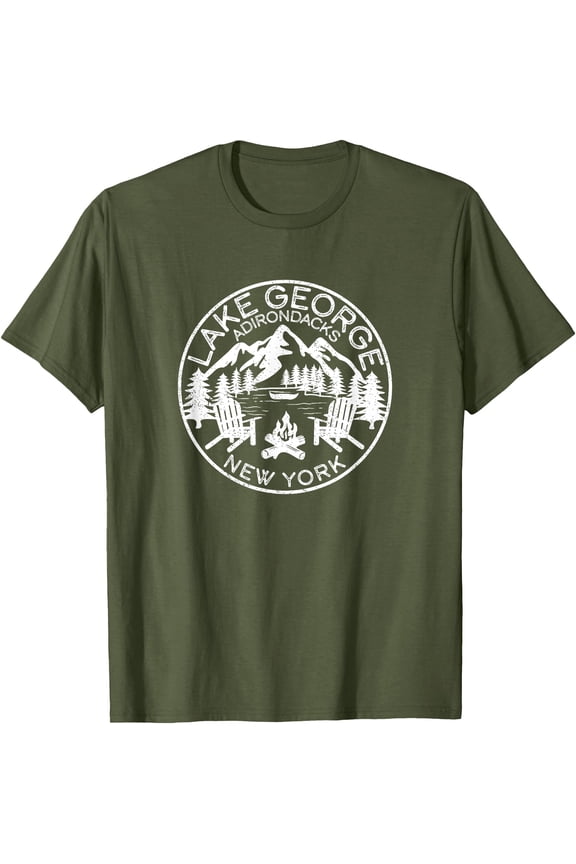 Lake George Adirondacks New York Distressed T-Shirt, Unisex T-Shirt