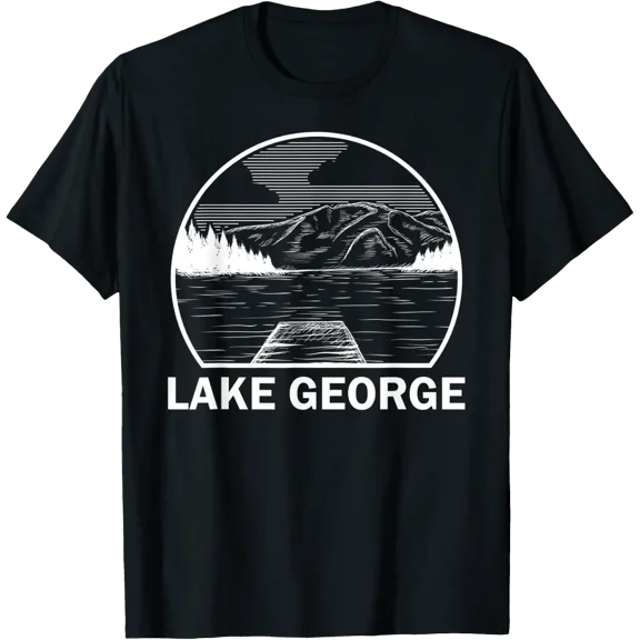 Lake George Illinois Fishing Camping Summer Gift Men Women T-Shirt Size S-5XL