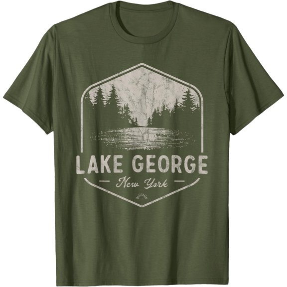 Lake George New York Outdoors Vintage T-Shirt