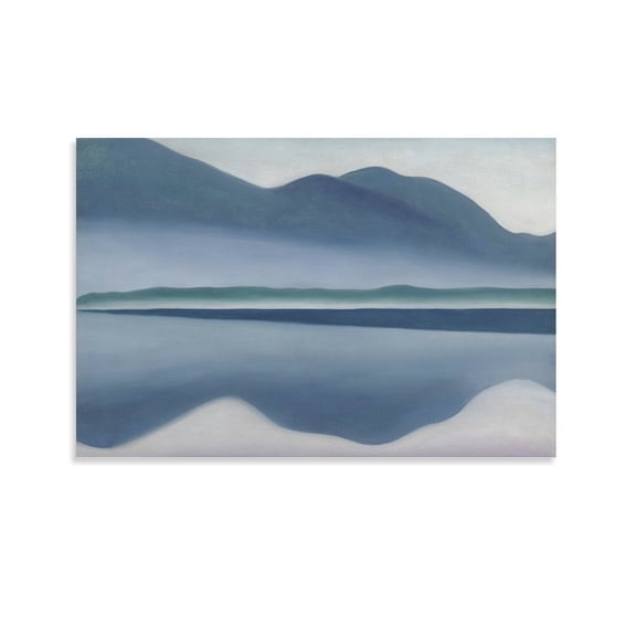 Lake George (formerly Reflection Seascape) by Georgia OKeeffe Painting Poster Gifts Canvas Painting Poster Wall Art Decorative Picture Prints Modern Decor 12x18inch(30x45cm)