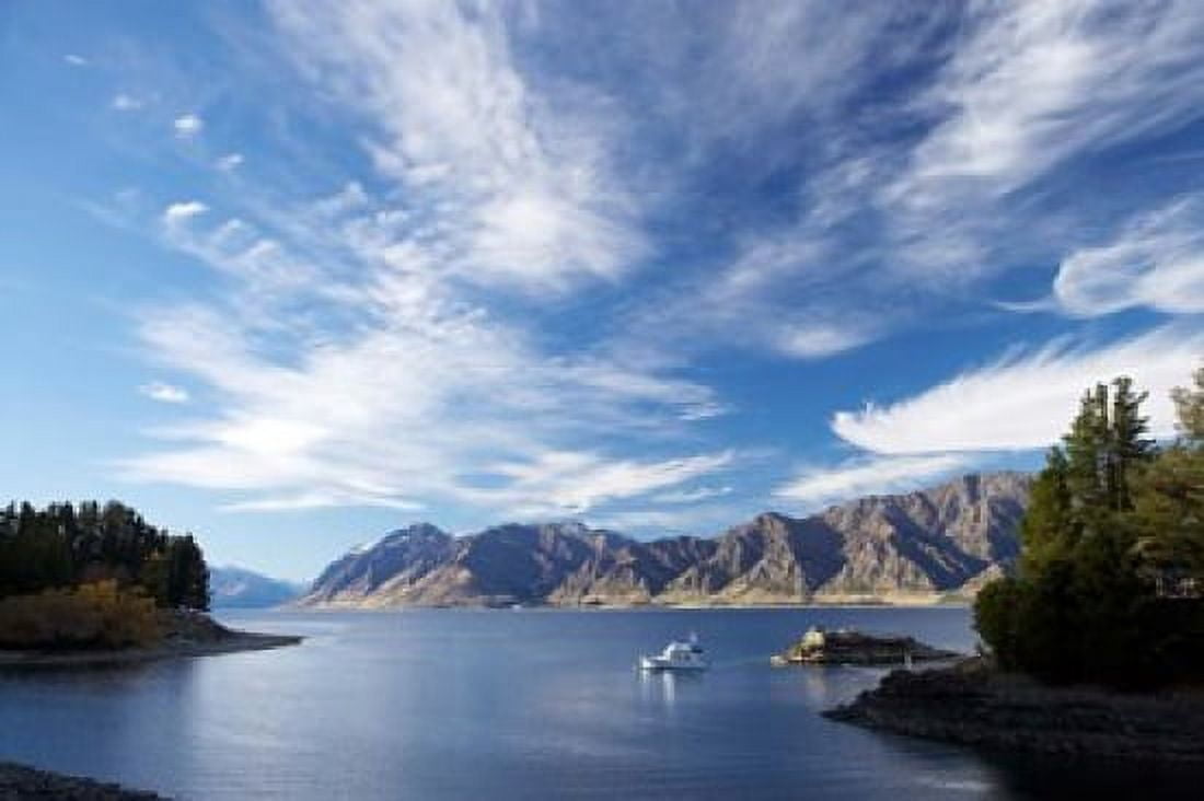 Lake Hawea Otago South Island New Zealand Canvas Art - David Wall DanitaDelimont (34 x 23)