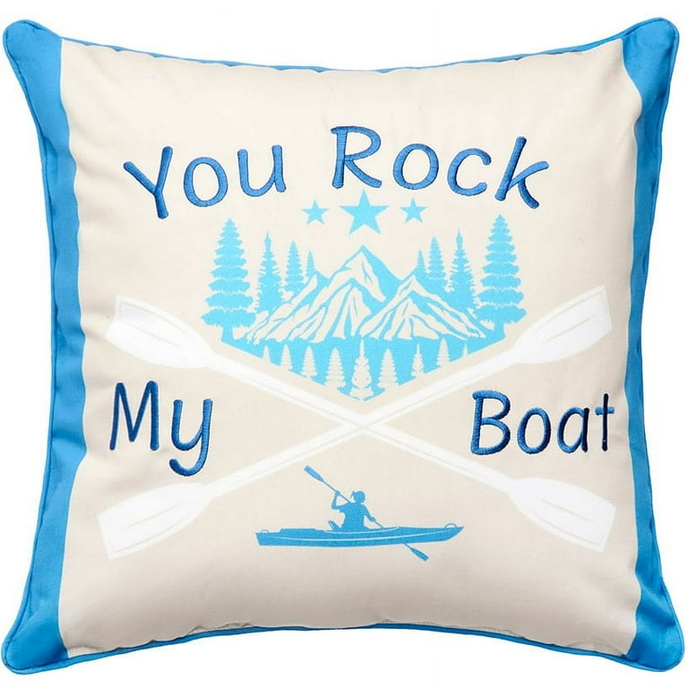 Lake House Accent Pillows Rock My Boat Walmart