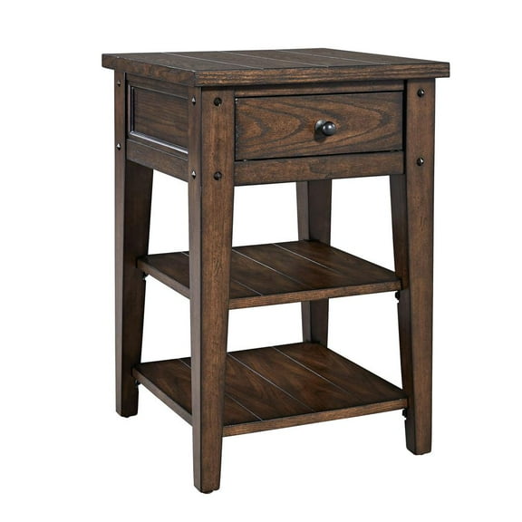 Lake House Dark Brown Chair Side Table