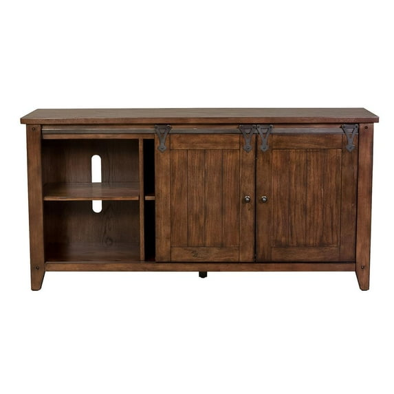 Lake House Dark Brown TV Console