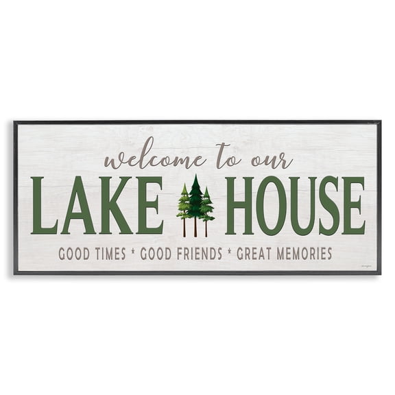 Stupell Industries Lake House Hospitality Black Framed Giclee Art, design by Seven Trees Design