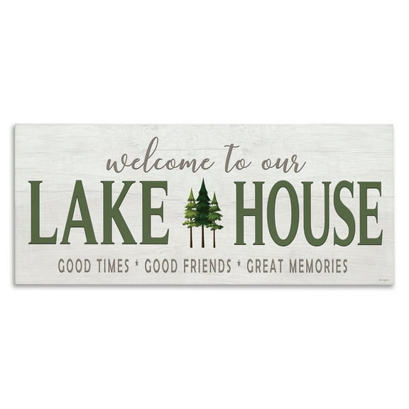 Stupell Industries Lake House Hospitality Canvas Wall Art, design by Seven Trees Design