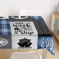 Lake House Kids Tablecloths,Ocean Adventure Pond Fishing Cabin Table